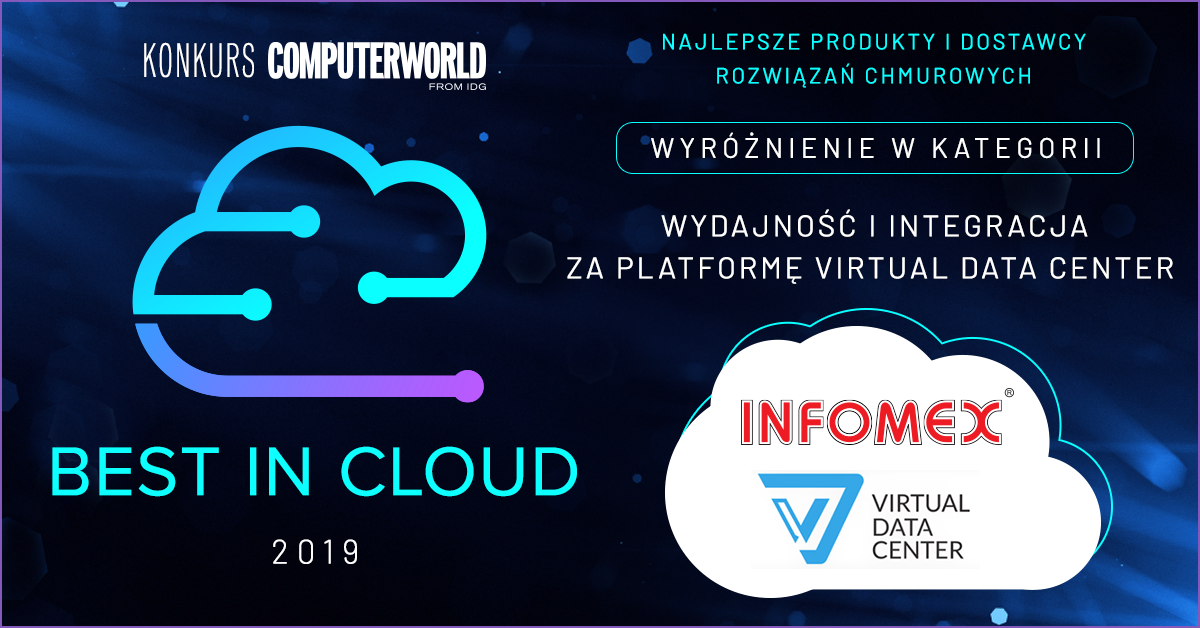 Virtual Data Center docenione w konkursie Best in Cloud 2019